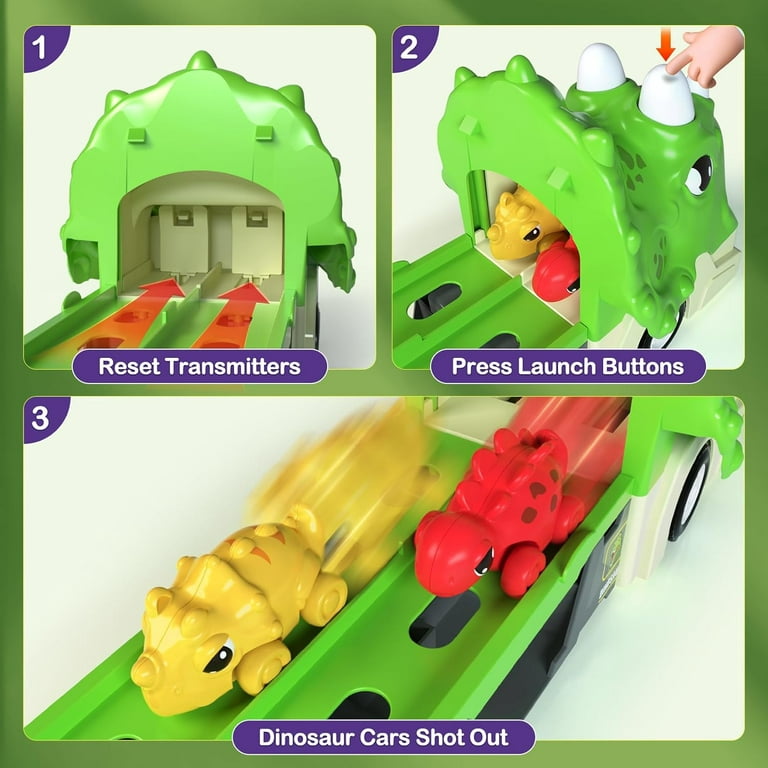 Dinosaur launcher track + 2 cars, CATEGORIES \ Children \ Toys