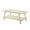 Off-White, variant on Roundhill Furniture Metz Mid-Century Modern Wood Shelf Coffee Table, Walnut Finish
