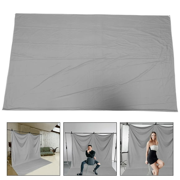 Raindrops 1Pc Grey Background Fabric Sturdy Washable Photography Backdrop for Banquet Decoration