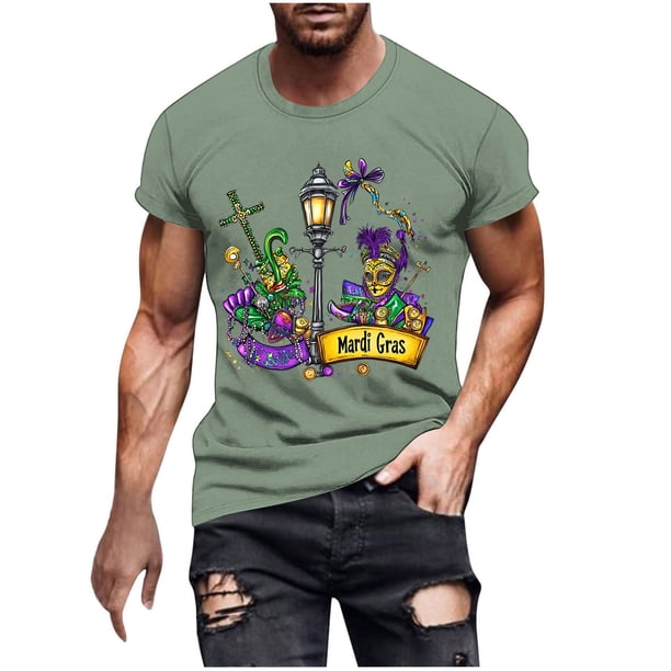 Camisetas de Manga Corta para Hombre Imprimir Deportes de Manga Corta Cuello Redondo Blusa Algodón Poliéster, Nueva Moda Casual Camiseta para Hombres