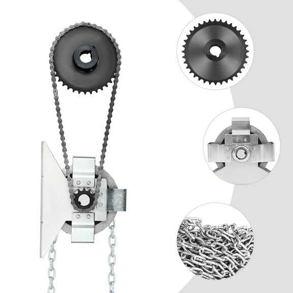 8m Garage Door Jackshaft Chain Hoist  ,Roller Doors Garage Door Opener Silver