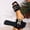 Black, variant on Slide Sandals for women Woven Buckle Flat Sandals Open Toe Slides Office Vacation Travel Walking Daily Casual Comfortable Footwear