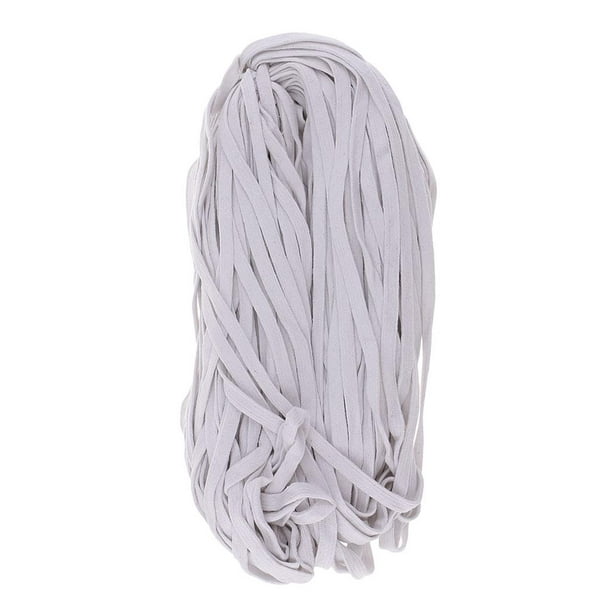1 Piece White Cotton Flat Draw Cord Drawstrings Handle Lace String