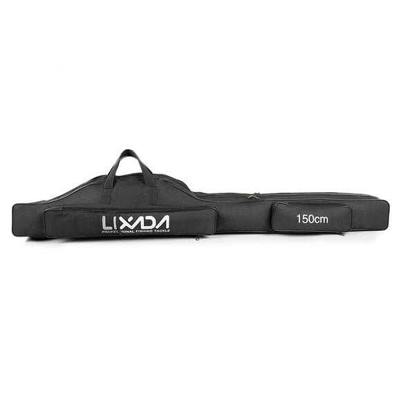 Lixada Sac de Pêche 100cm/130cm/150cm Sac Portable Pliable pour Canne à Pêche et Moulinet Sac pour Canne à Pêche Équipement d'Attirail Outil Étui de Transport Sac de Transport Sac de Rangement Organisateur