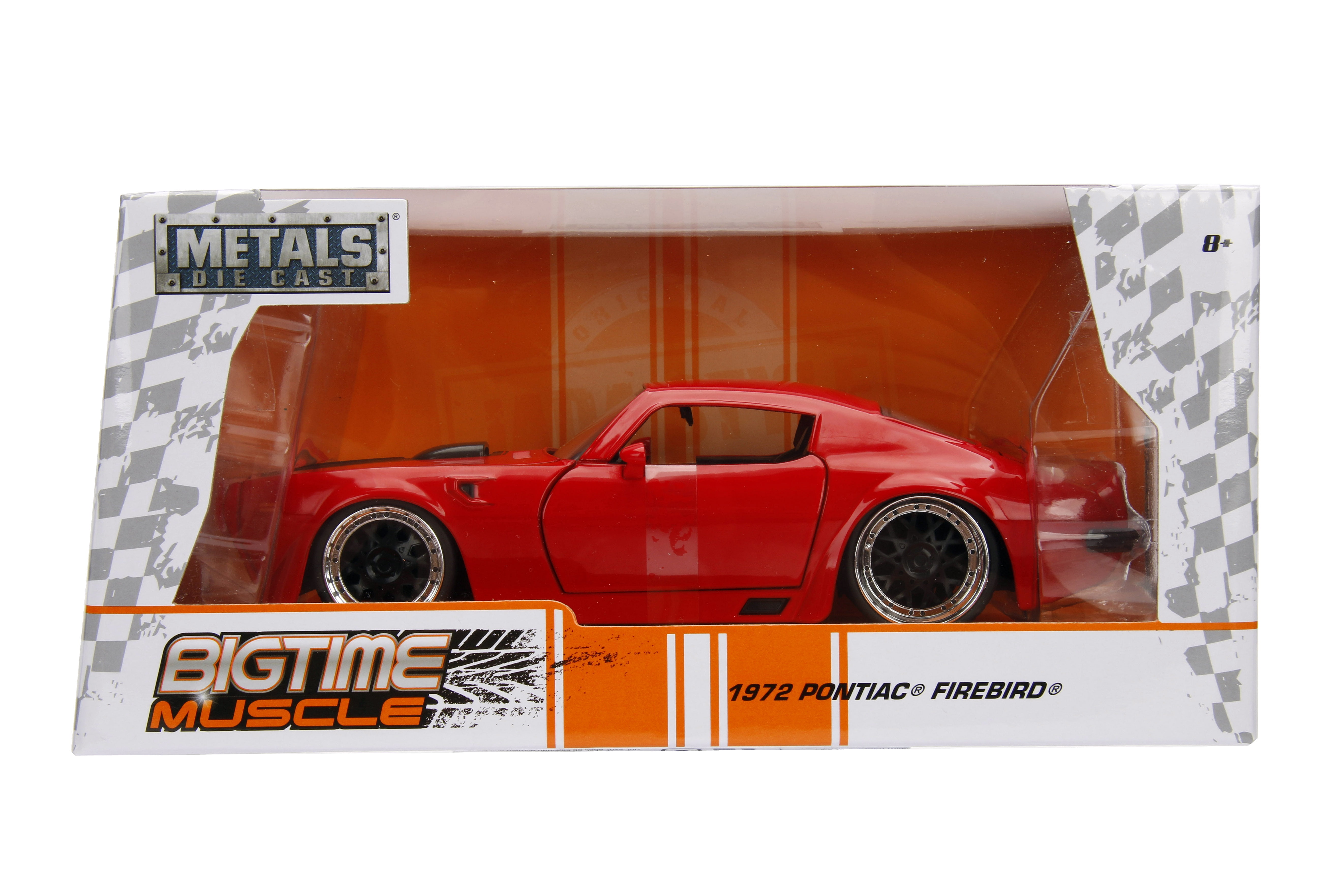 Big Time Muscle 1:24 1972 Pontiac Firebird Die-cast Car Red Play Vehicles(Selections May Vary)