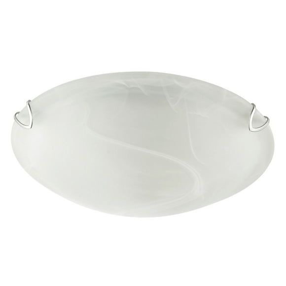 Pennington 10" Flush Mount Ceiling Light 2-Pack, Frosted White Alabaster Glass Shade, 10" Frosted Flush Mount 2pack