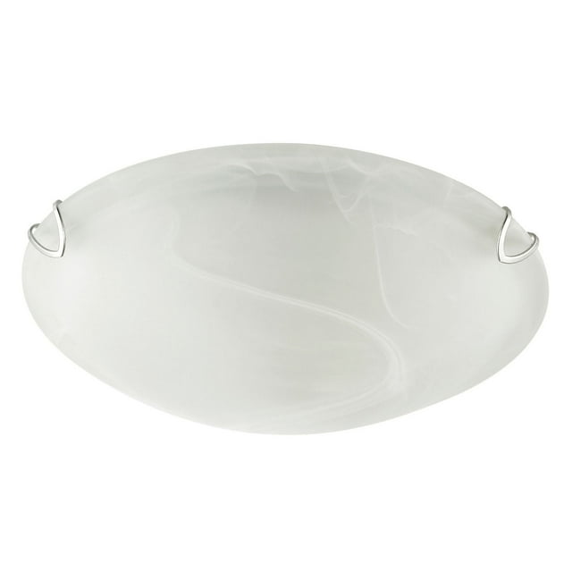 Pennington 10" Flush Mount Ceiling Light 2-Pack, Frosted White Alabaster Glass Shade