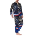 thumbnail image 2 of KLL Fireworks Sleepwear Mens Flannel Pajamas,Long Cotton Pj Set, 2 of 7