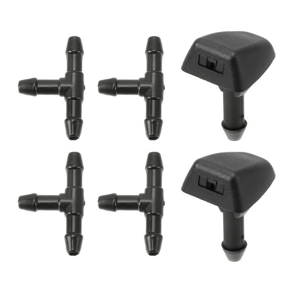 Kit de Boquillas de Lavado de Parabrisas Unique Bargains para Volvo C30 2007-2013, Boquillas de Rociado de Parabrisas, Jet de Lavado de Limpiaparabrisas No. 30655605, 4 Pcs Conector de Manguera en T