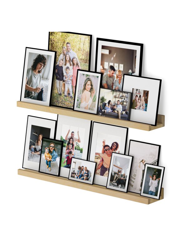 Rustic Floating Shelves in Wall Shelves