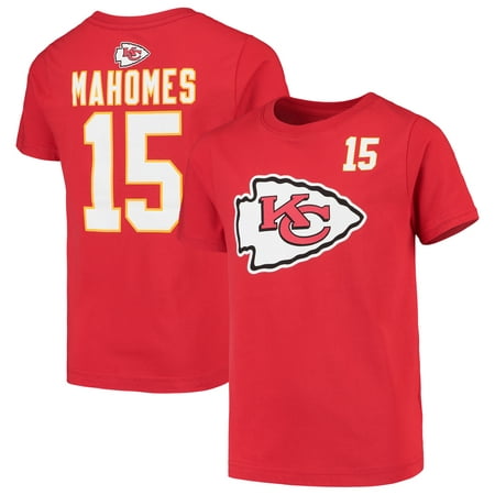 Youth Patrick Mahomes Red Kansas City Chiefs Name & Number Player