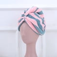 thumbnail image 3 of Paquete de 3 toallas de microfibra para el cabello, turbante antiencrespamiento, toalla de secado para el cabello para mujeres, cabello mojado, 3 of 5