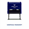 thumbnail image 2 of Unofficial Transcript Self Inking Rubber Stamp (Blue Ink) - Large, 2 of 4