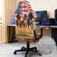 thumbnail image 5 of KUIFORTI Black Horse Gaming Chair Covers Slipcovers with Armrest Covers Dust Protection Durable Computer Chair Slipcover Set Universal Fit Gaming Chairs Protector, 5 of 7