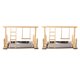 thumbnail image 1 of 2pcs s Bird Playground Wood Perch Soporte de Gimnasio para Bandeja de material acero, 1 of 8