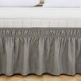 thumbnail image 4 of Solid Color Elastic Bed Skirt Wrinkle Free Dust Ruffle for Twin Queen King US Size, 4 of 5