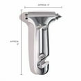 thumbnail image 6 of BlingSting Glammer Safety Hammer - Emergency Automotive Escape Hammer Tool, Seat Belt Cutter & Car Window Break Tool - Silver, 1 Count, 6 of 7