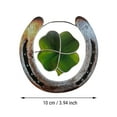thumbnail image 3 of YOHAVEN 3.94" Irish Four Leaf Clover Christmas Ornament Horseshoe Wall Hanging Lucky Decor for Home Office Shelf, Christmas Decorations, Christmas Gifts, Holiday Party Decor, 3 of 9
