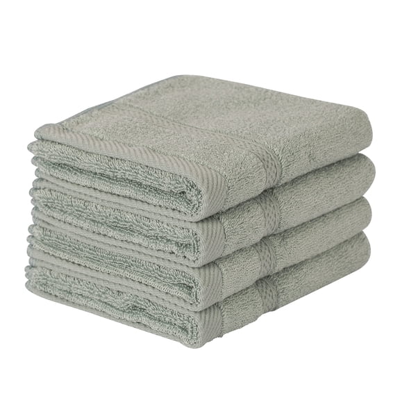 Blush Green Fingertip Towels 4 Pack 11 x 18 Inches Extra Soft Absorbent Quick Dry