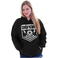thumbnail image 2 of Defend Freedom Skull Crossbones 2A Unisex Plus Fleece Graphic Hoodie Brisco Brands 5X, 2 of 2