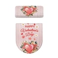 thumbnail image 5 of HELLHERO Toilet Lid Seat Cover, Stretch Elastic Bottom Easy to Clean, Fashion Fits All Toilet Shapes Universal, Valentine's Day Heart, 5 of 8