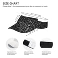 thumbnail image 3 of Balery Black And White Dotted Gorra deportiva con visera ajustable para mujer y hombre (talla única), 3 of 7