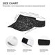 thumbnail image 3 of Fotbe Black And White Dotted Visera Deportiva con Diseño, Gorra Abierta Ajustable de Algodón para Mujer y Hombre, 3 of 7