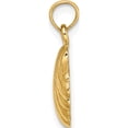 thumbnail image 2 of 14K Yellow Gold Polished Scallop Shell Charm (19 X 11.05) Made In United States k7796, 2 of 5