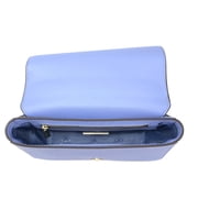 Tory Burch Womens Emerson Saffiano Leather Medium Adjustable Shoulder Bag (Bow Blue)