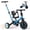 Blue, variant on GOBOKLE 5-in-1 Tricycle for Toddlers Ages 1-3, Balance Bike with Light-up Wheels, Adjustable Seat and Handlebar, Pink