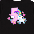 thumbnail image 4 of Inktastic I Am Five Years Old with Unicorn and Hearts Girls Long Sleeve Toddler T-Shirt, 4 of 5
