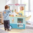 thumbnail image 2 of OLAKIDS Wooden Grocery Store Marketplace Toy, Market Stand Shop Pretend Play Set with Universal Wheel Food Scale Cash Register Beverage Rack 30 Accessories Gift for Ages 3+, 2 of 9