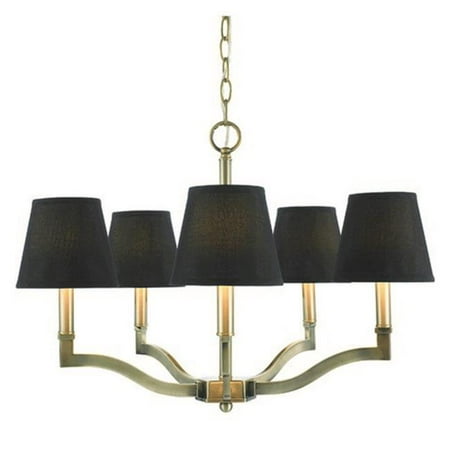 

Golden Lighting - Five Light Chandelier - Waverly - Chandelier 5 Light Steel