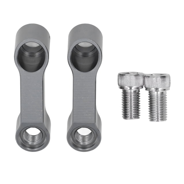 BOROCO, Extensores de elevadores de Espejo de 10mm, espaciadores de aleación de Aluminio, Kit Adaptador de extensión para F900XR F900R S1000XR S1000R(Gris)