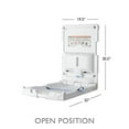 thumbnail image 1 of SafetyCraft Wall-Mounted Baby Infant Changing Station, Vertical Changing Table with Safety Straps for Commercial Restrooms, Light Gray, 1 of 6