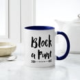 thumbnail image 4 of CafePress - Block A Punt Mugs - 11 oz Ceramic Mug - Novelty Coffee Tea Cup, 4 of 4