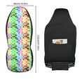 thumbnail image 2 of ALAZA Multicolor Checkered-a1 Car Seat Covers 2 PCs Universal Auto Front Seats Interior Protector, 2 of 7
