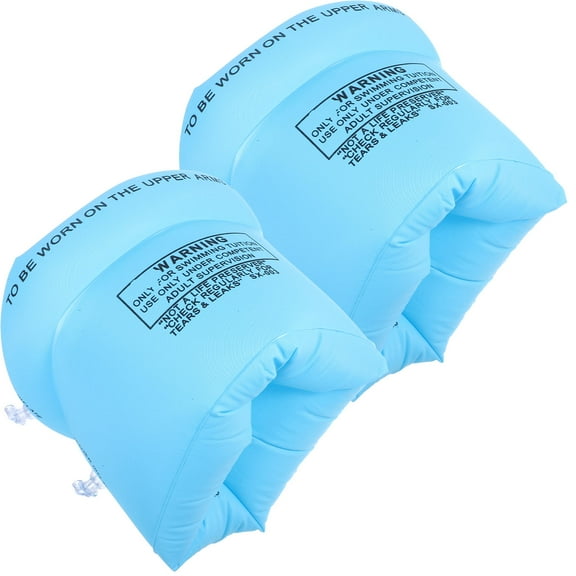 CIMAXIC 1 Pair of Adult Floaties Swimming Arm Floats Blue for Beginners at Party