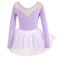 thumbnail image 2 of Long Sleeve Ballet Leotards for Girls Dance Leotards with Tutu Skirt Gymnastic Ballerina Outfit Dress Classic 3-18 Y, 2 of 3