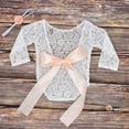 thumbnail image 4 of 1 Juego De Ropa Para Sesión De Fotos De Niña Recién Nacida, Mono De Encaje, Mono Naranja Sunnimix Mameluco de encaje recién nacido, 4 of 8