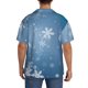 thumbnail image 3 of Balery Snowflakes1 Camisa Casual de Manga Corta con Botones para Hombre, Texturizada, Estilo Cubano, para Playa, Verano-Small, 3 of 5