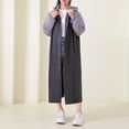 thumbnail image 3 of Adult Long Waterproof Rain Poncho Heavy Duty Hooded Raincoat Full Length for Hiking, Camping, Fishing & Outdoor Activities, 3 of 5