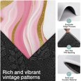 thumbnail image 3 of Pink Gold Marble Pattern Kitchen Rugs Sets Of 3,Kitchen Runner Rugs Non Skid Washable,Decorative Kitchen Floor Mats for Kitchen,Sink,Laundry,17"x30"+ 17"x47" + 17"x59", 3 of 6