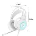thumbnail image 3 of KQJQS Stereo Gaming Headset Noise Cancelling Over Ear Headphones With Mic, LED Light, Bass Surround, 3 of 6