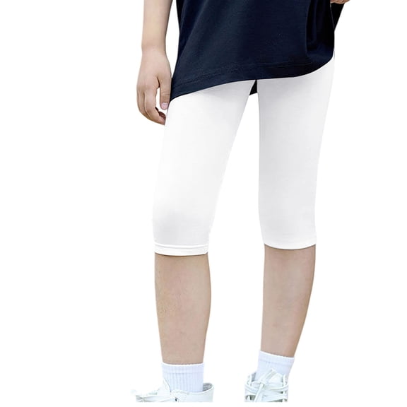 Ruyang Girls Palazzo Capri Pants Elastic High Waist Breathable Casual Pants Summer Outdoor Athletic Joggers Trousers