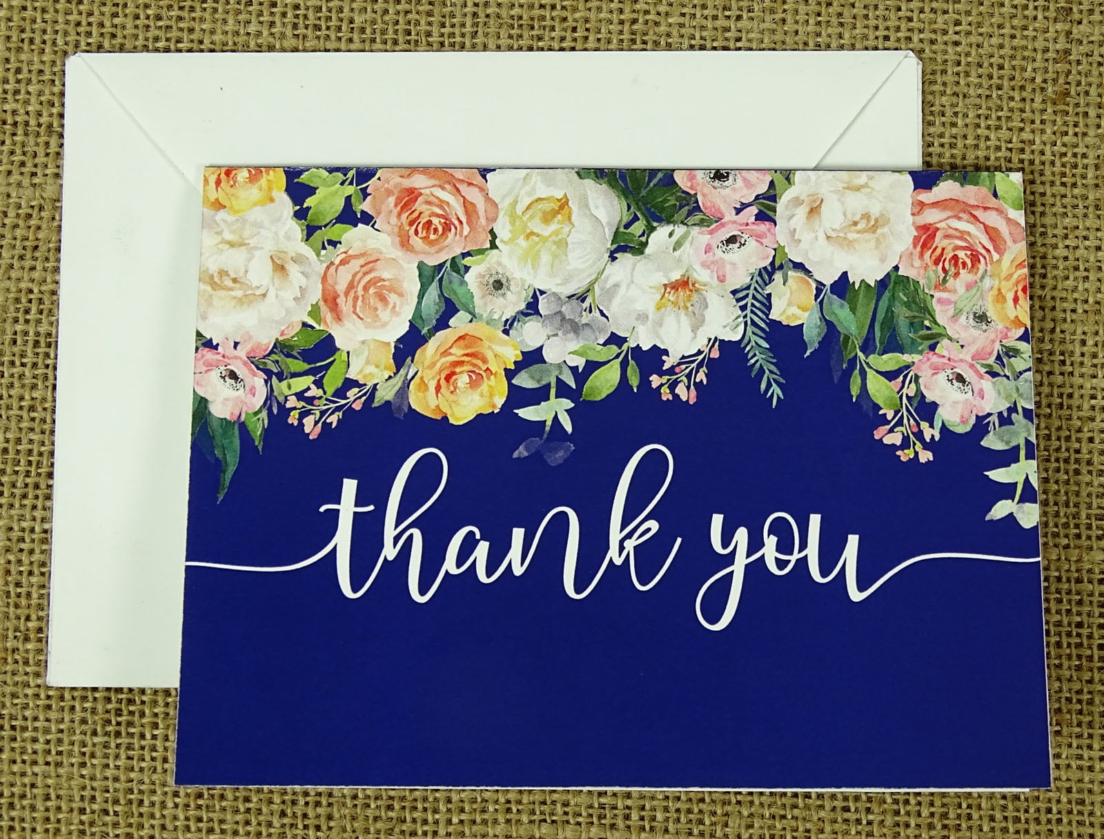 Darling Souvenir Floral Wedding Thank You Greeting Cards With White Envelopes Pack Of 36 Pcs