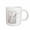 White, variant on 3drose, Japanese Cherry Blossoms on Silver, 11oz Mug