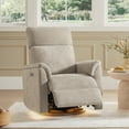 thumbnail image 2 of Spruce & Spring 270° Swivel Power Recliner with Nightlight for Nursery and Living Room, Khaki, 2 of 14
