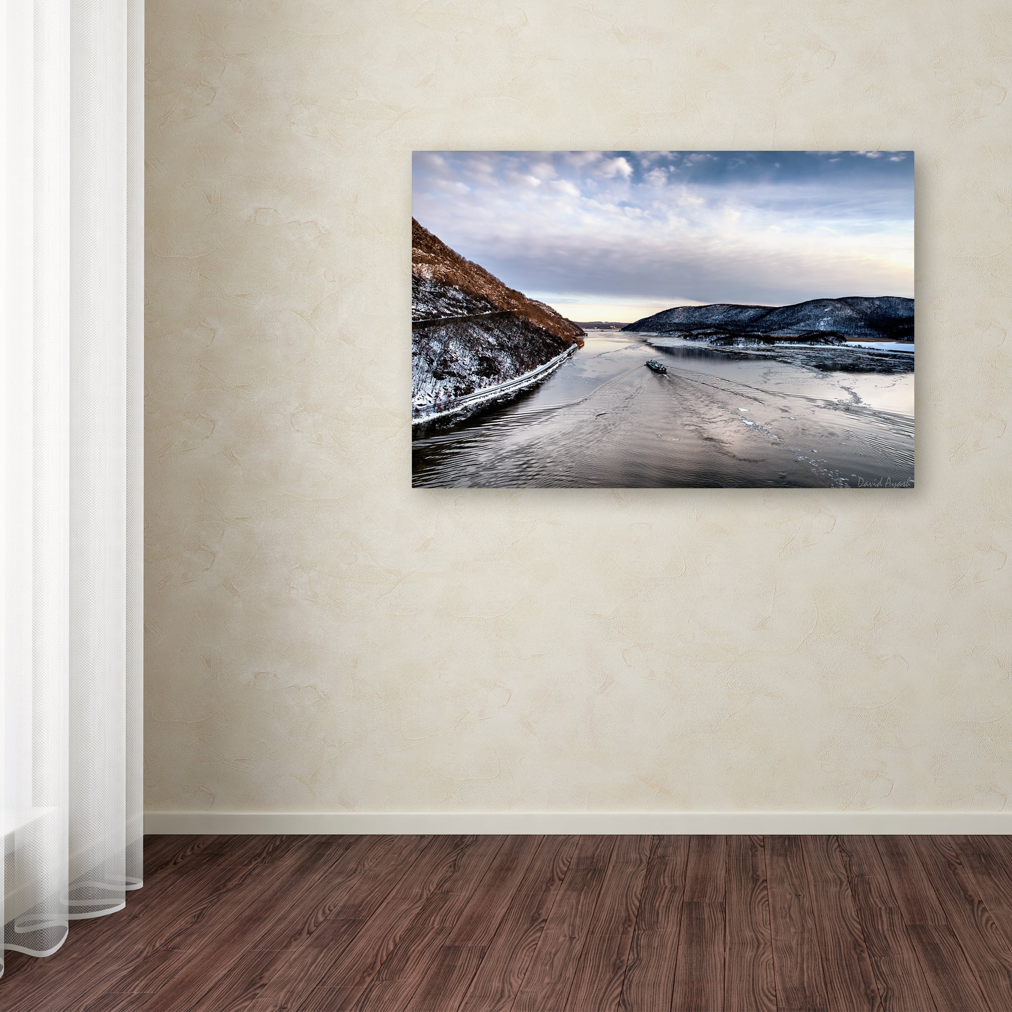 Trademark Fine Art "Hudson Valley" Canvas Art by David Ayash