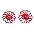 thumbnail image 2 of Poleas de cambio trasero para bicicletas de montaña y carretera Ruedas jockey de aleación CNC de 11 dientes de color rojo, 2 of 6